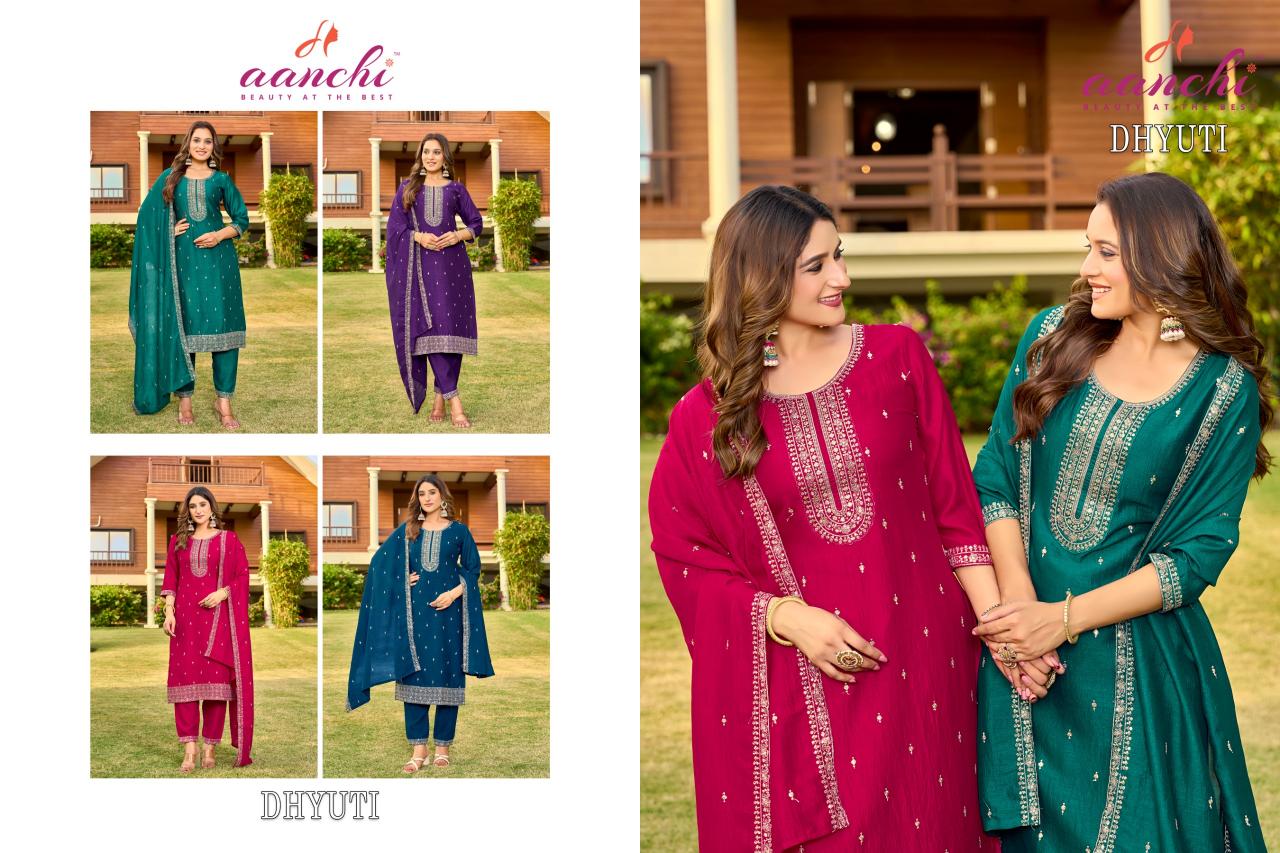 Aanchi Dhyuti Catalog mrigya kurtis catalogue
