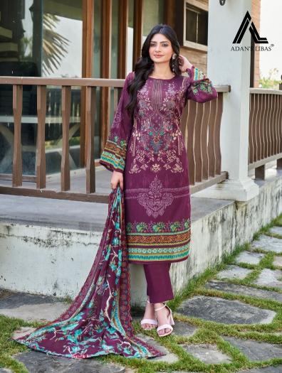 Adan Libas Guzarish Vol 7 Catalog pakistani purple ladies suits