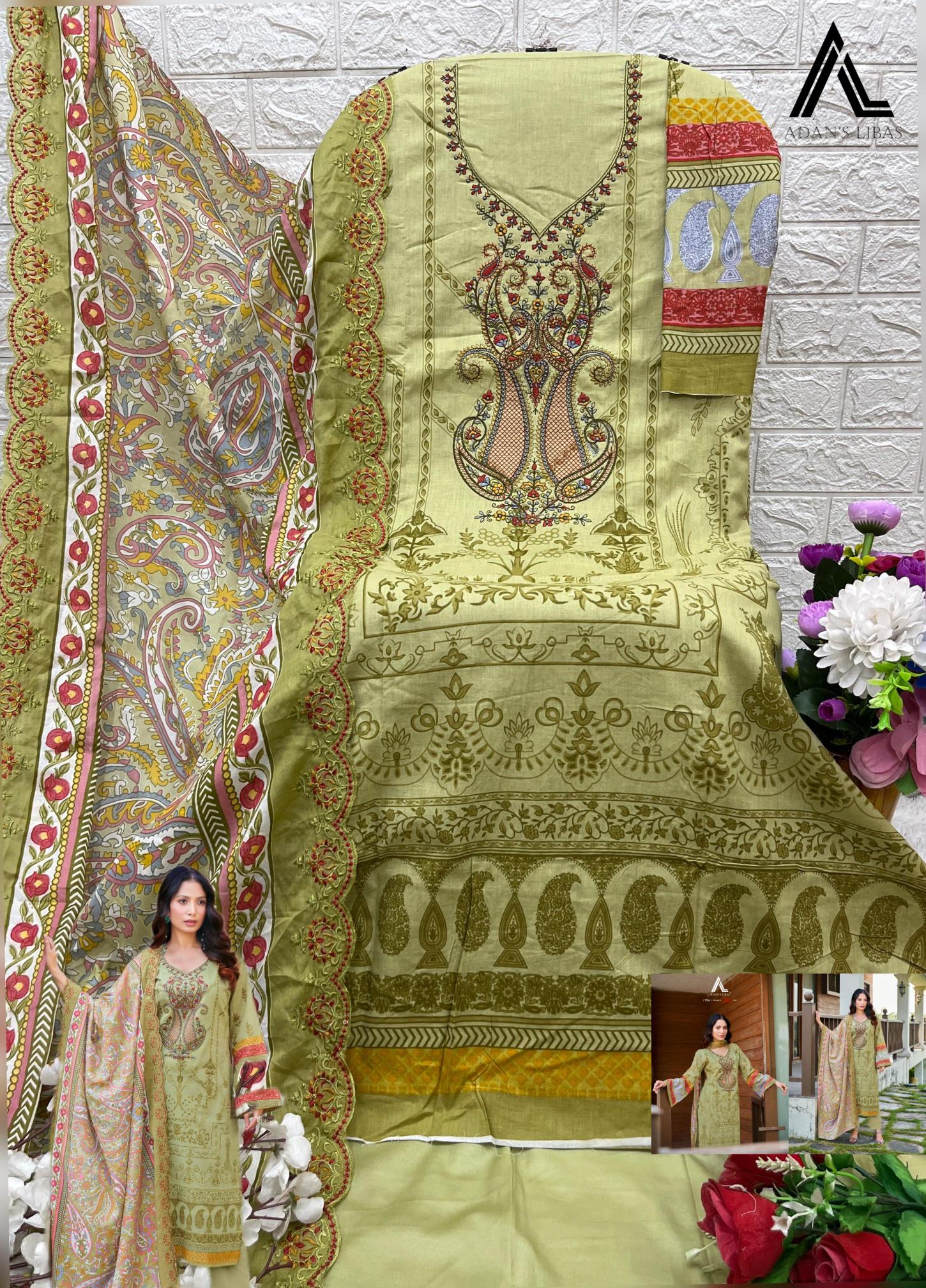 Adan Libas Guzarish Vol 7 Catalog pakistani purple ladies suits