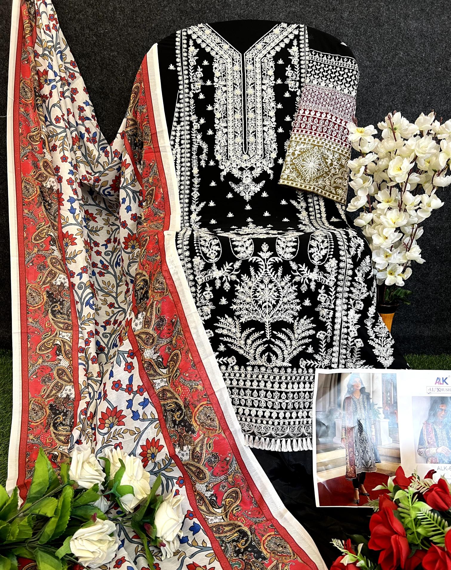 Al Khushbu 6033 Catalog Catalog Georgette pakistani suits in jaipur