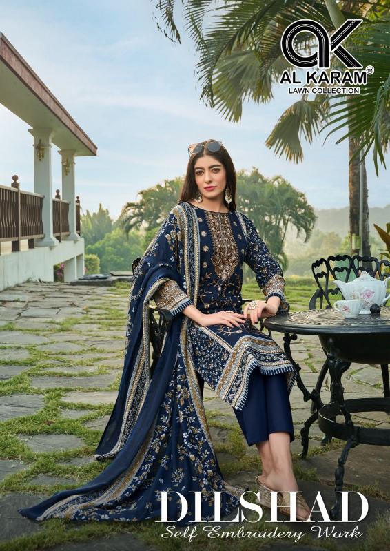 Alkaram Dilshad Vol-01 - Karachi Dress Material  - Wholesale Catalog