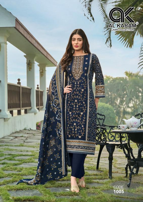 Alkaram Dilshad Vol-01 - Karachi Dress Material  - Wholesale Catalog