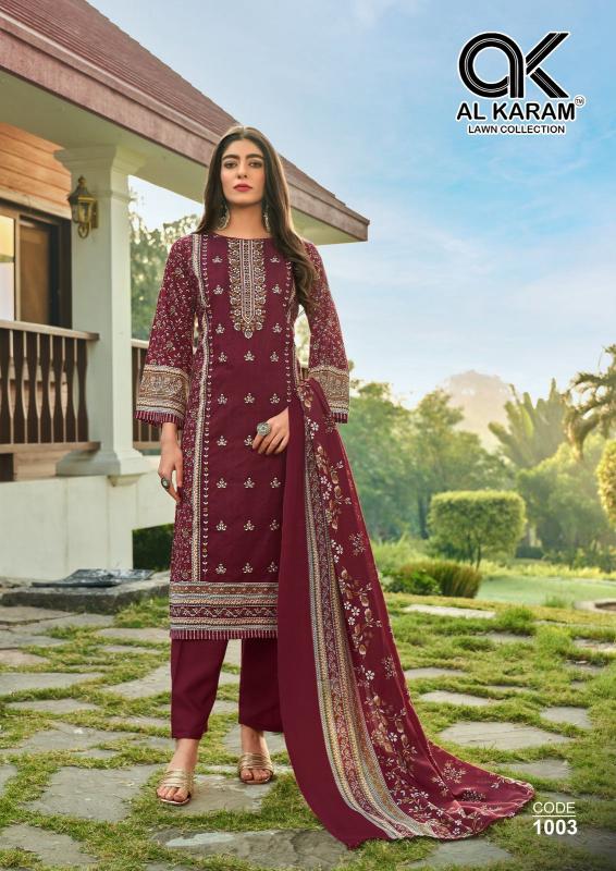 Alkaram Dilshad Vol-01 - Karachi Dress Material  - Wholesale Catalog