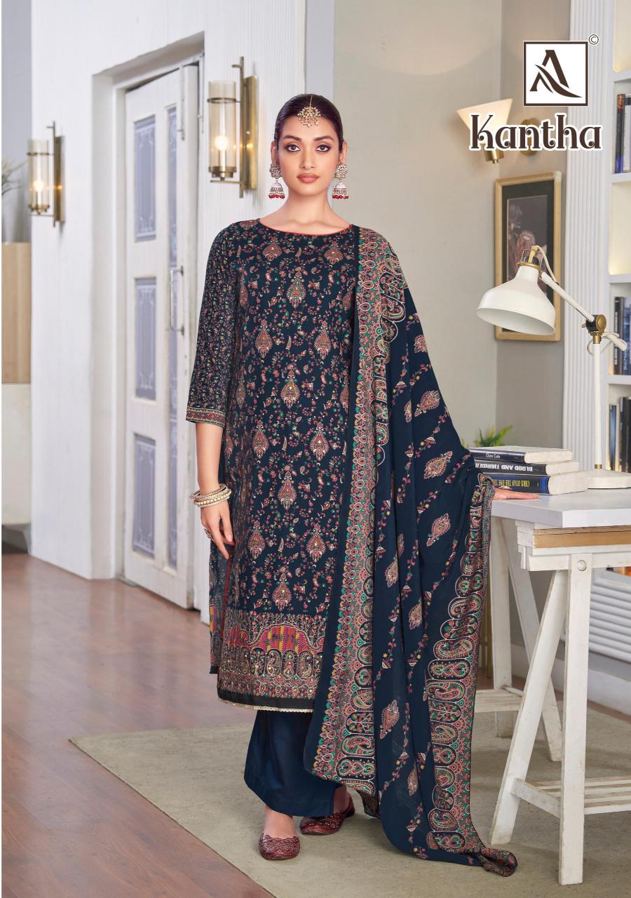Alok Kantha Catalog wholesale dealers for dress materials in mumbai