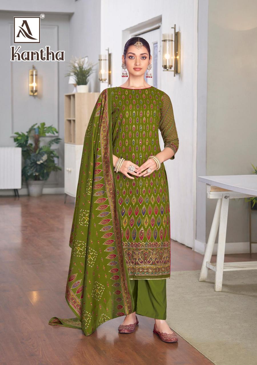 Alok Kantha Catalog wholesale dealers for dress materials in mumbai