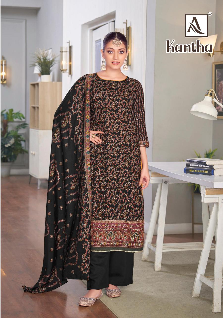 Alok Kantha Catalog wholesale dealers for dress materials in mumbai