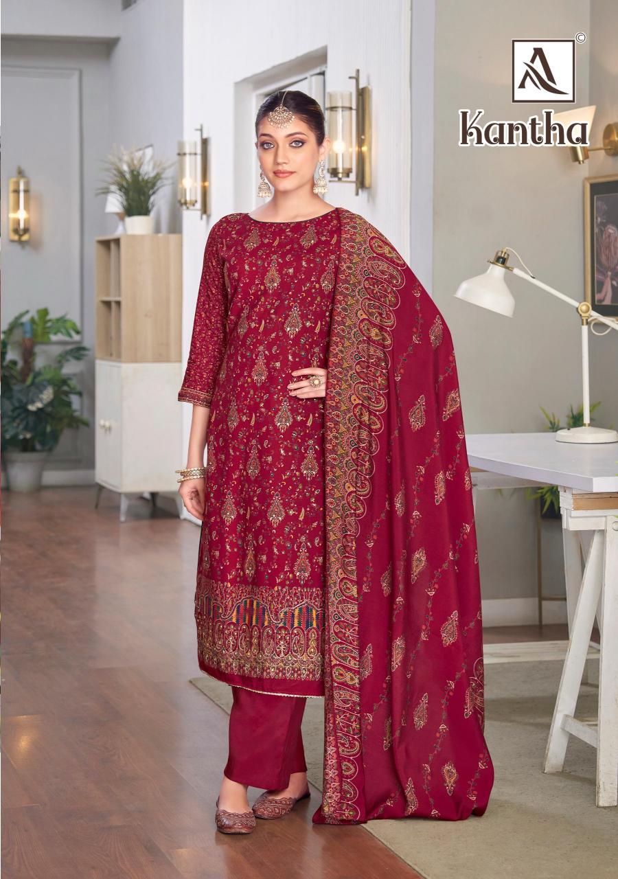 Alok Kantha Catalog wholesale dealers for dress materials in mumbai