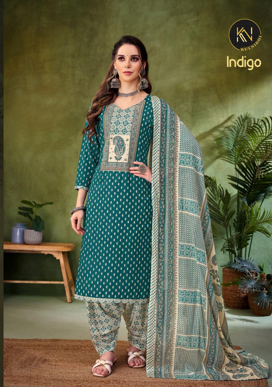 Alok Kulnidhi Indigo catalog suits dress material wholesale with price