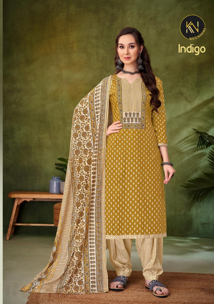 Alok Kulnidhi Indigo catalog suits dress material wholesale with price