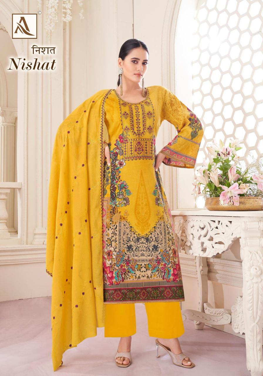 Alok Nishat Catalog wholesale dress material distributors in surat