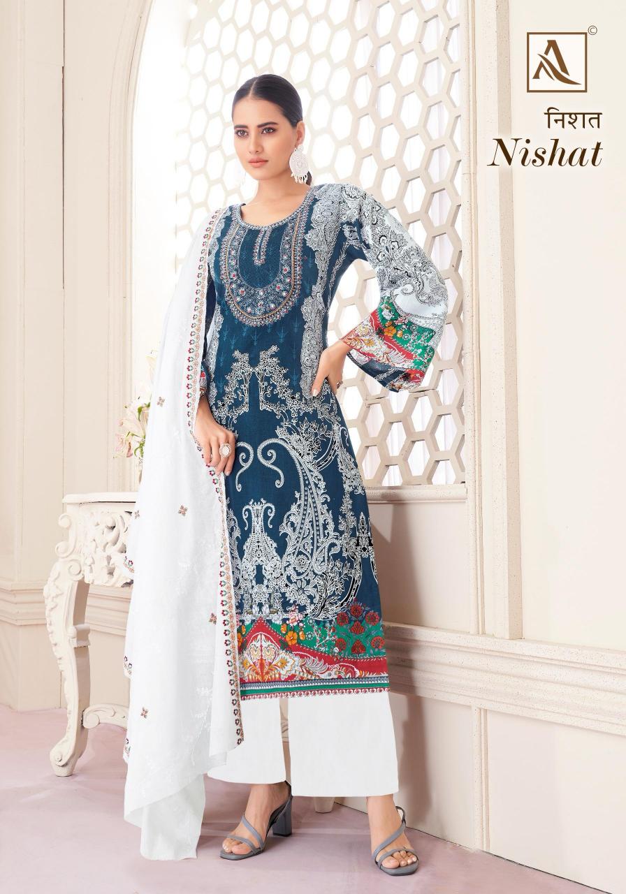 Alok Nishat Catalog wholesale dress material distributors in surat