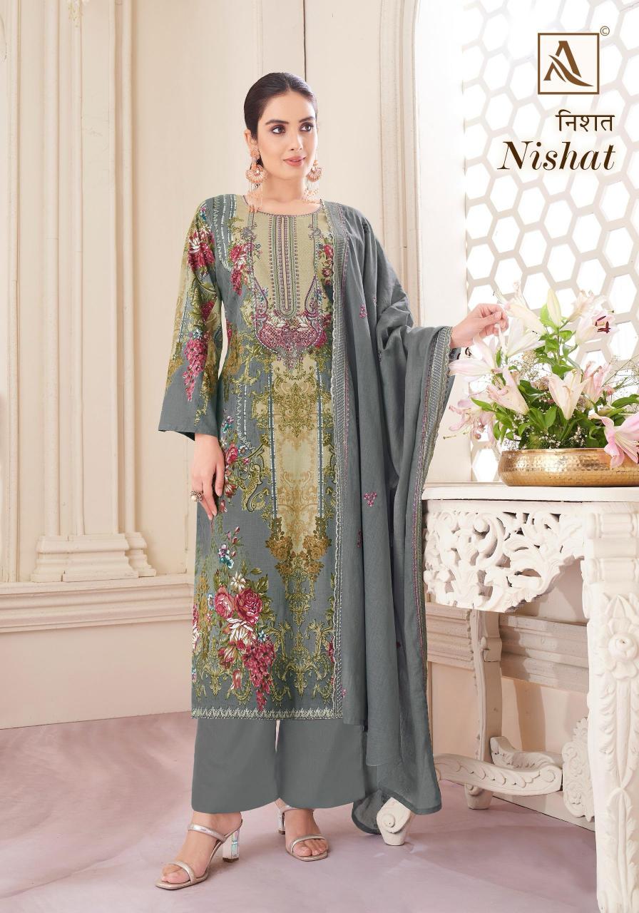 Alok Nishat Catalog wholesale dress material distributors in surat