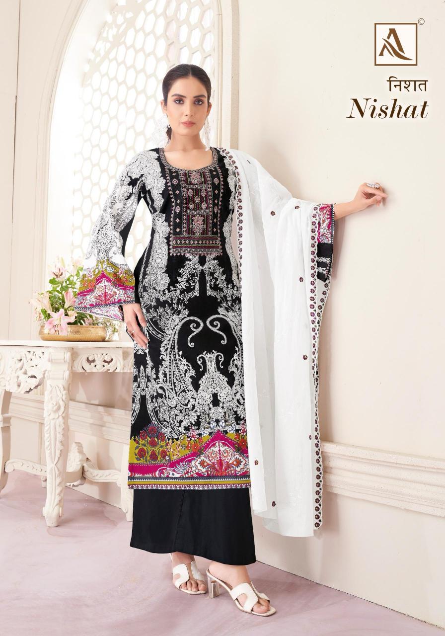 Alok Nishat Catalog wholesale dress material distributors in surat