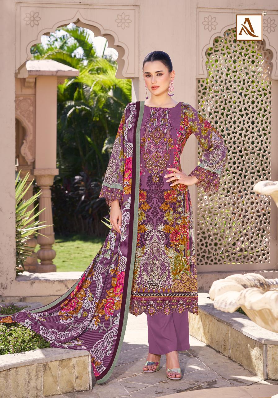  Alok Qurbat Vol 17 Catalog kantha work dress material wholesale