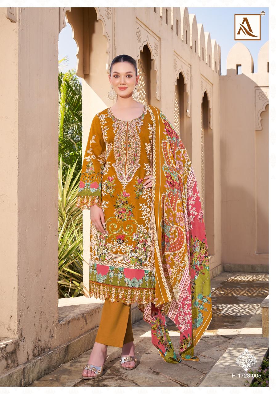  Alok Qurbat Vol 17 Catalog kantha work dress material wholesale