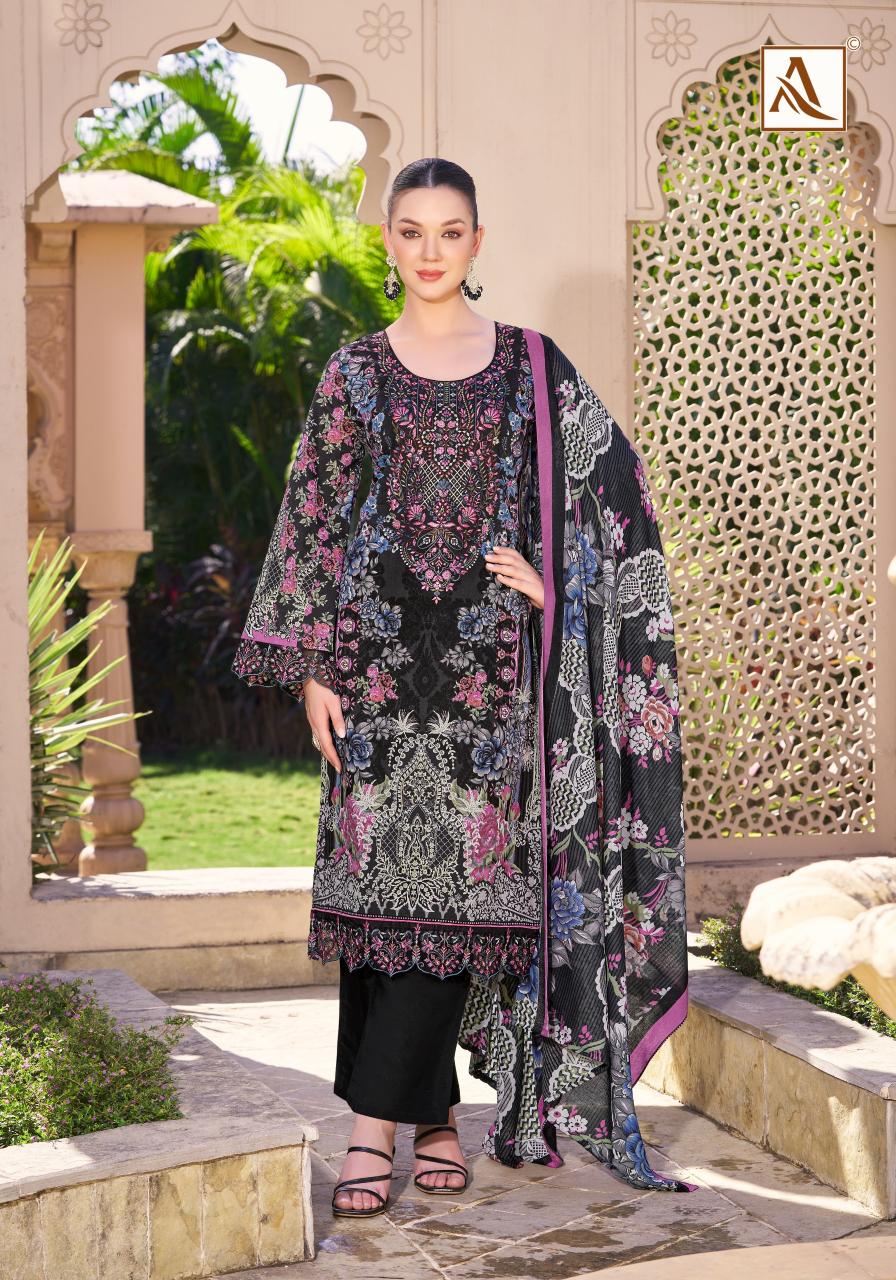 Alok Qurbat Vol 17 Catalog kantha work dress material wholesale