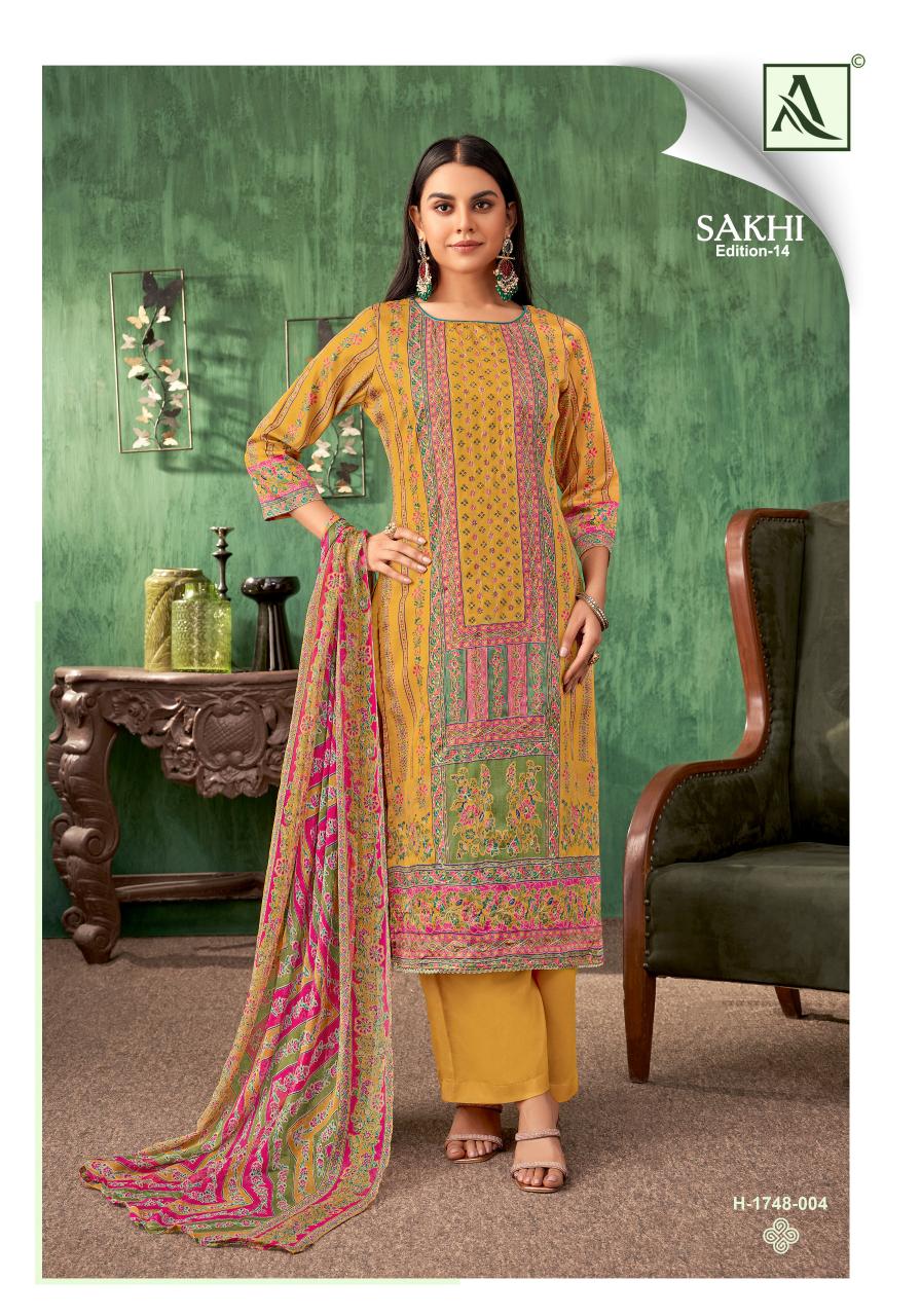 Alok Sakhi Vol 14 Catalog punjabi dress materials wholesale