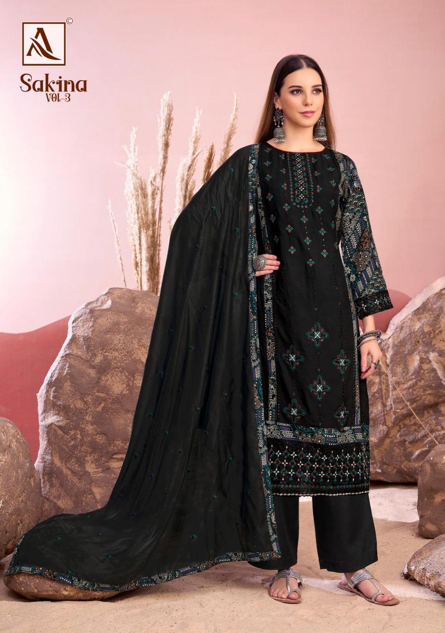 Alok Sakina Vol 3 Catalog organdy dress material wholesale