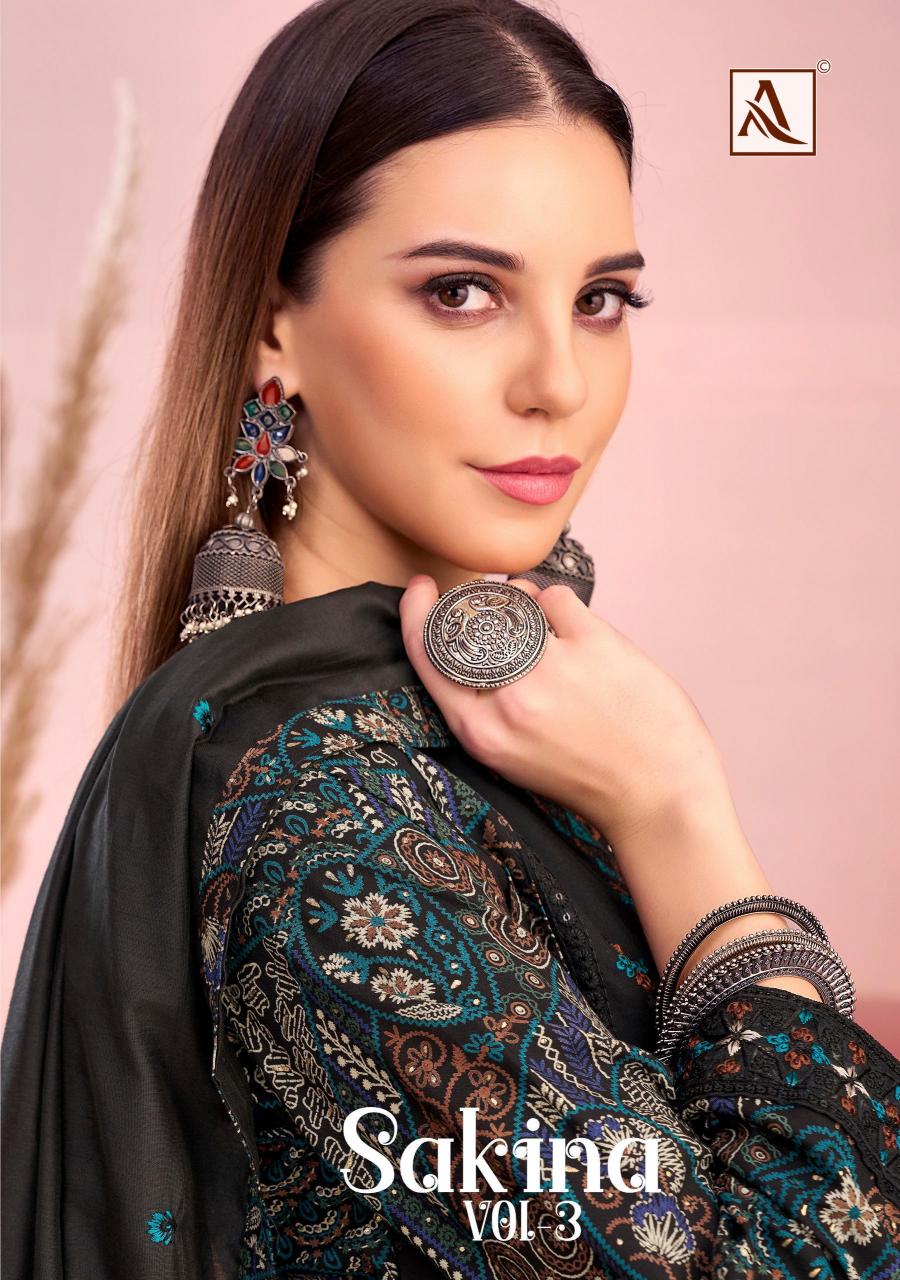 Alok Sakina Vol 3 Catalog organdy dress material wholesale