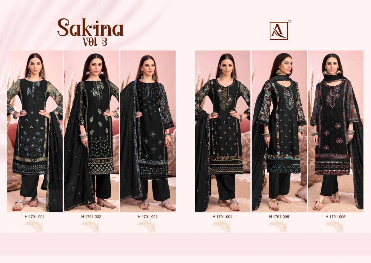 Alok Sakina Vol 3 Catalog organdy dress material wholesale