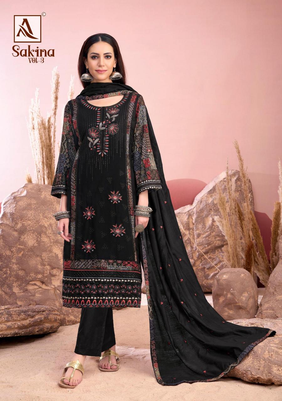 Alok Sakina Vol 3 Catalog organdy dress material wholesale