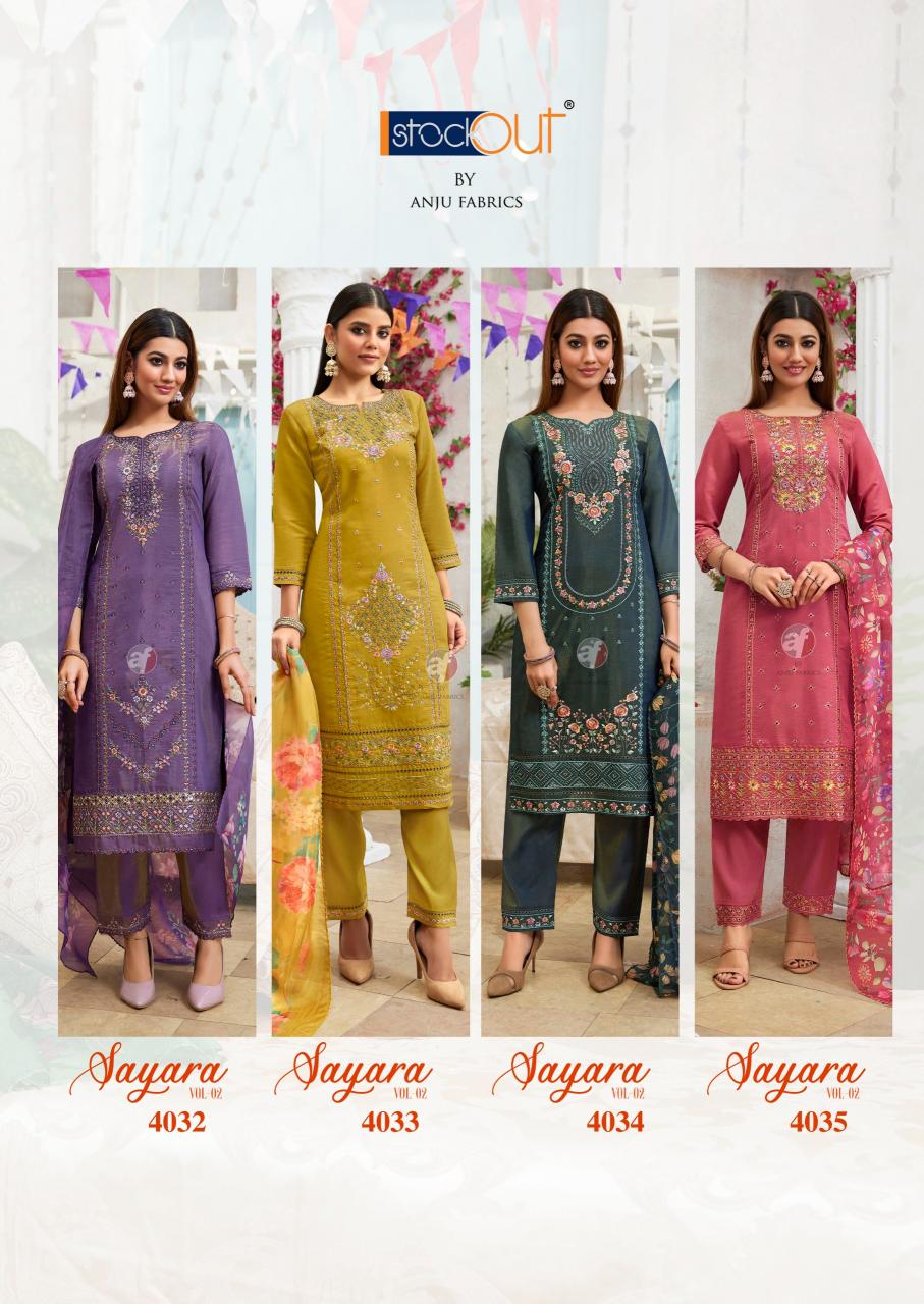 Anju Fabrics Sayara Vol 2 Catalog kajal kurtis catalogue wholesale