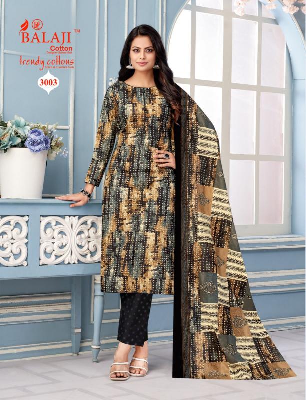 Balaji Trendy Cotton Vol-03 - Dress Material  - Wholesale Catalog