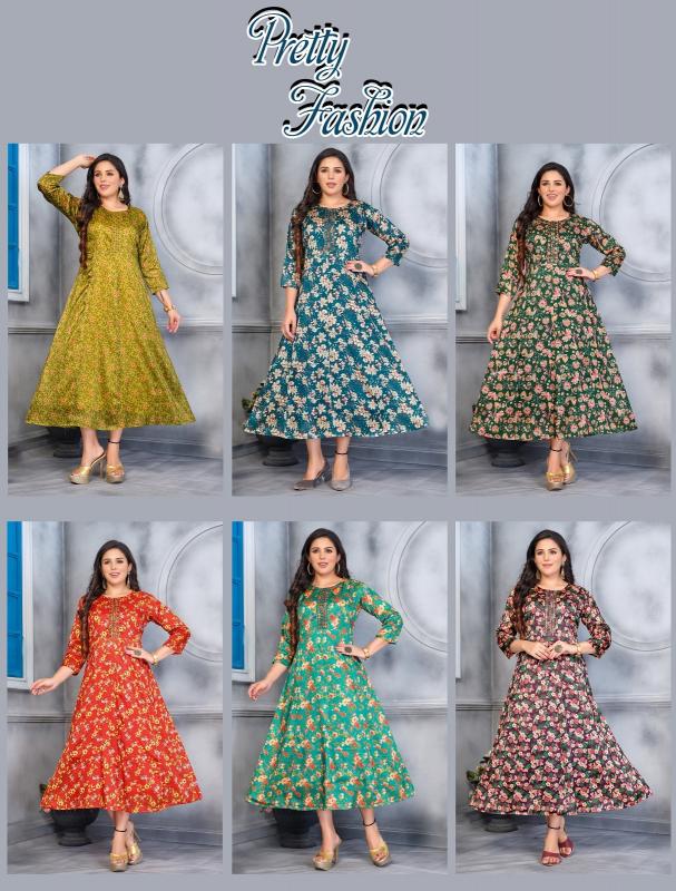Beauty Queen Pretty Fashion VOL.0.1.2 Catalog nech design catalogue for full sleeves long kurti