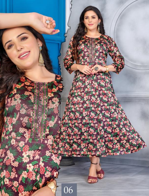 Beauty Queen Pretty Fashion VOL.0.1.2 Catalog nech design catalogue for full sleeves long kurti