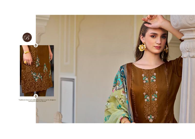 Belliza Zarqash Vol 3 Catalog wholesale dealers for dress materials in coimbatore