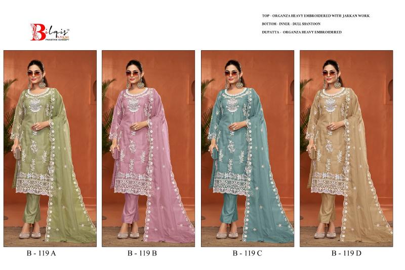 Bilqis B 119 ABCD Catalog pakistani suits online sale india