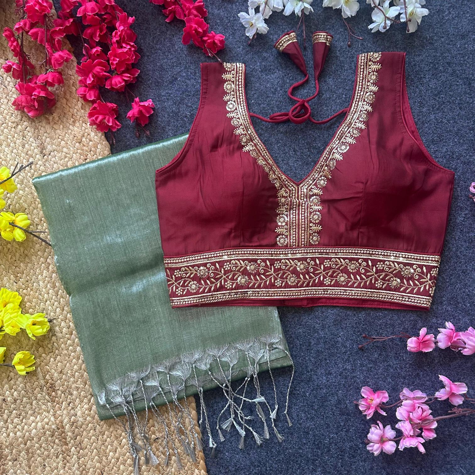 Blousewala HK 12 Vol 2 Catalog tissue sarees online shopping india