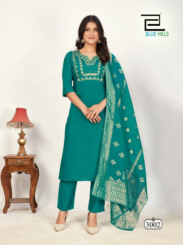 Blue hills Raashi Vol 3 Catalog chanderi kurti design catalogue