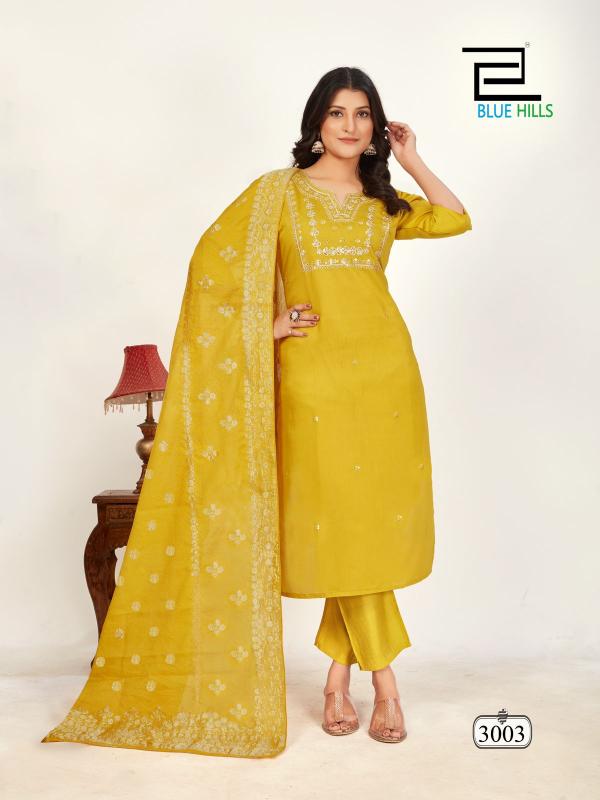 Blue hills Raashi Vol 3 Catalog chanderi kurti design catalogue