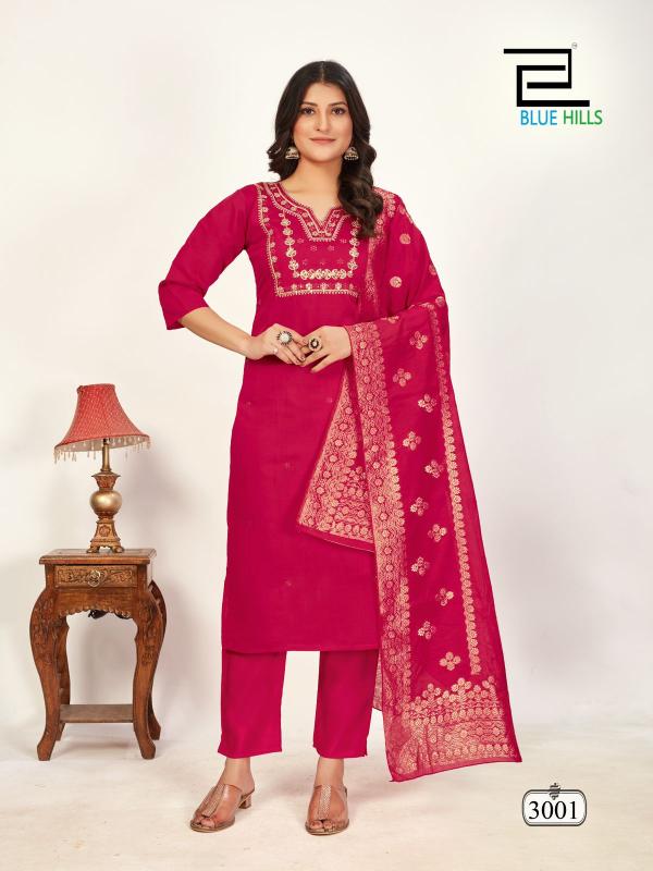 Blue hills Raashi Vol 3 Catalog chanderi kurti design catalogue