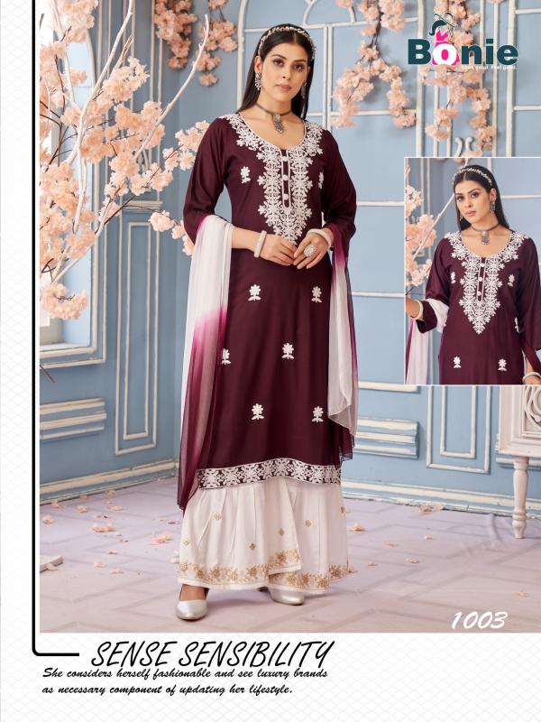 Bonie Vamika Vol 1 Catalog plazo kurti catalogue
