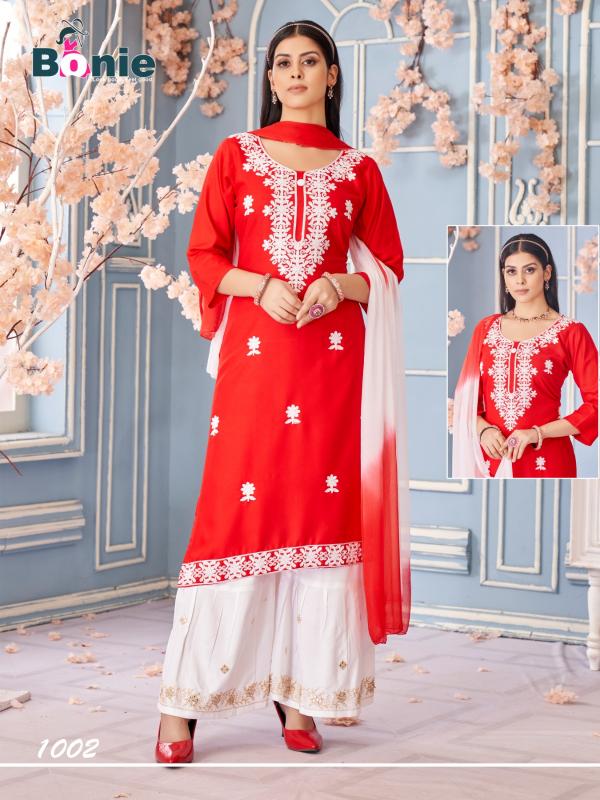 Bonie Vamika Vol 1 Catalog plazo kurti catalogue
