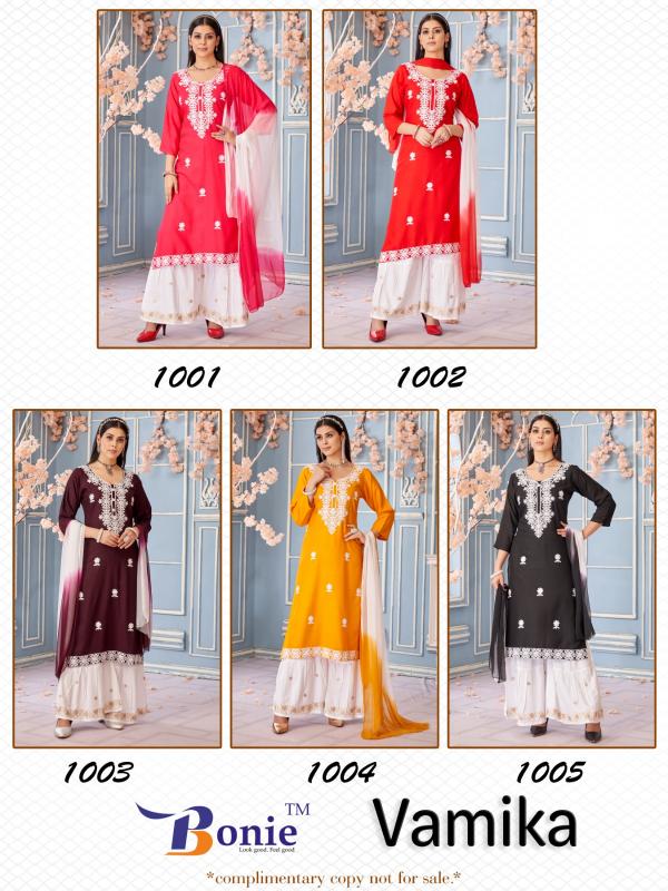 Bonie Vamika Vol 1 Catalog plazo kurti catalogue