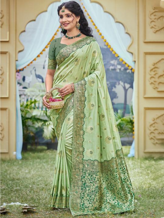 Bunawat Swara silk Catalog all border of india silk saree