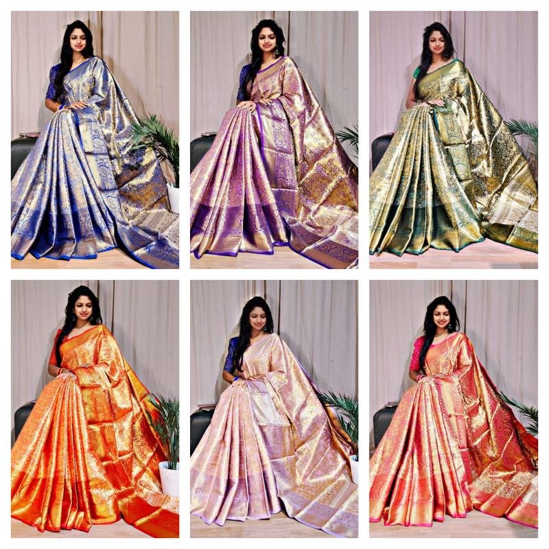 Dazira Aakshi Vol 3 Catalog art silk kanjeevaram sarees online india
