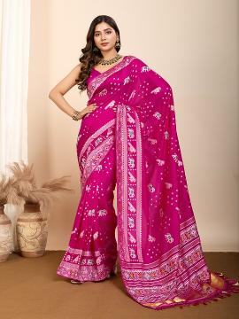 Dazira Maahi 168 Catalog Festive Wear Minakari Worked fabindia sarees online shopping india