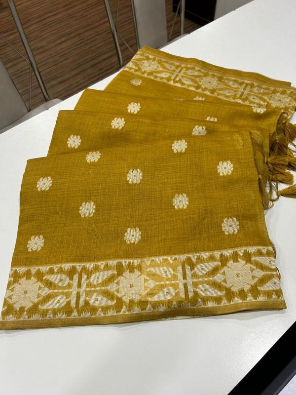 Dazira Muga Cotton Jamdani 6 Catalog wholesale sarees exporter in india