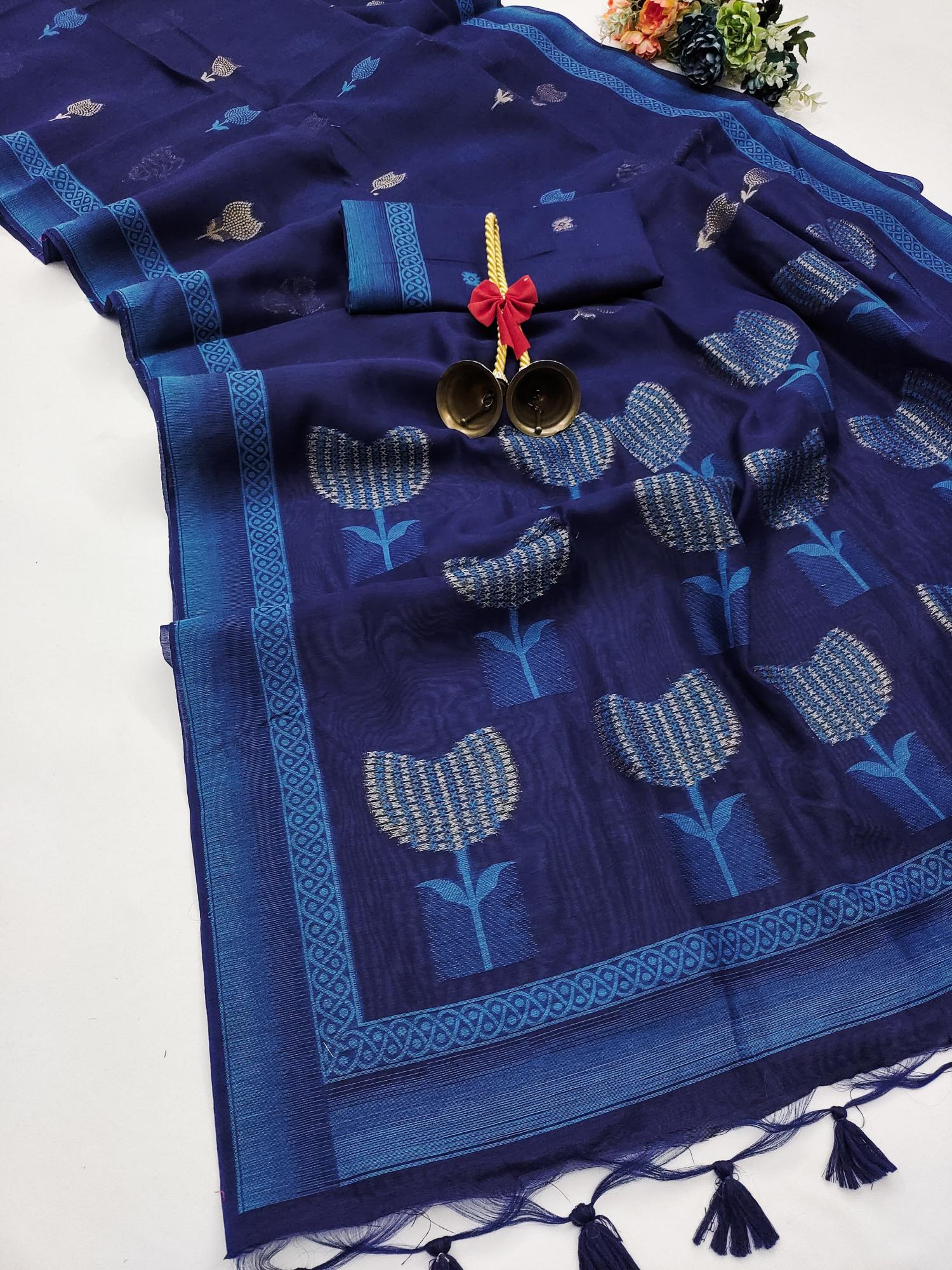 Dazira Premium soft muga Cotton vol 1 Catalog types of cotton sarees in india