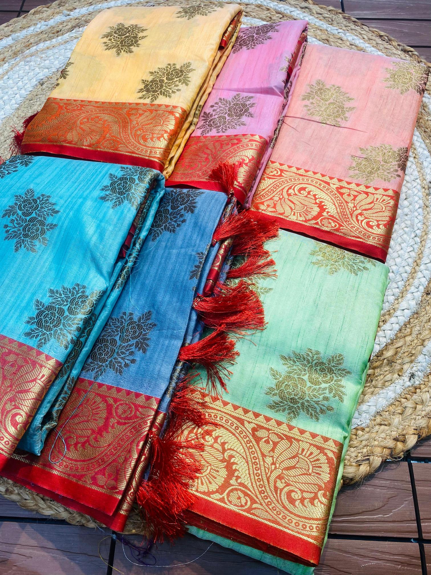 Dazira Pushpa Vol 6 catalog banarasi silk saree buy online india