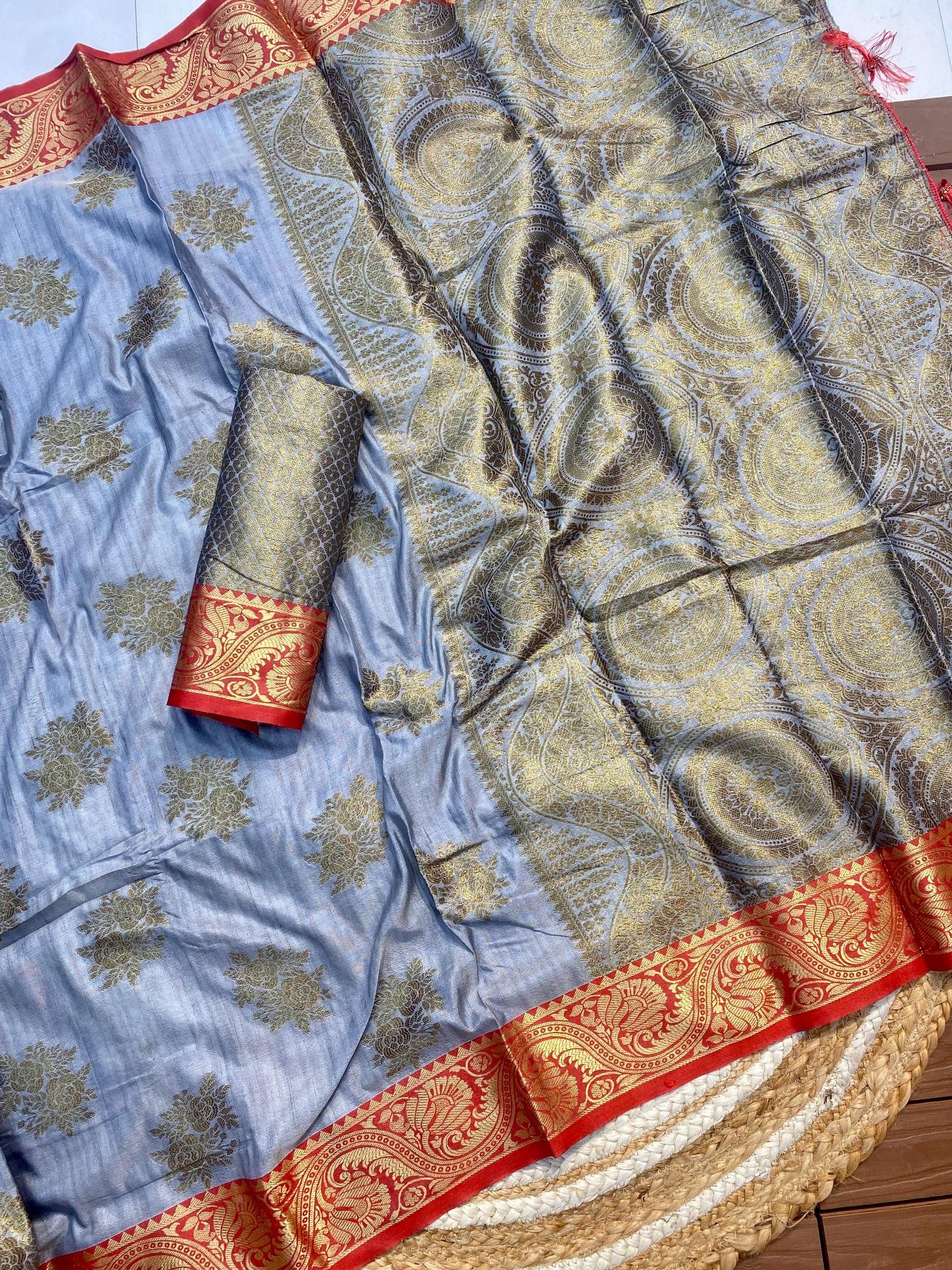 Dazira Pushpa Vol 6 catalog banarasi silk saree buy online india