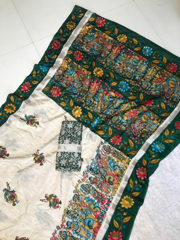 Dazira Zuhi Vol 10 catalog telia rumal cotton saree online india