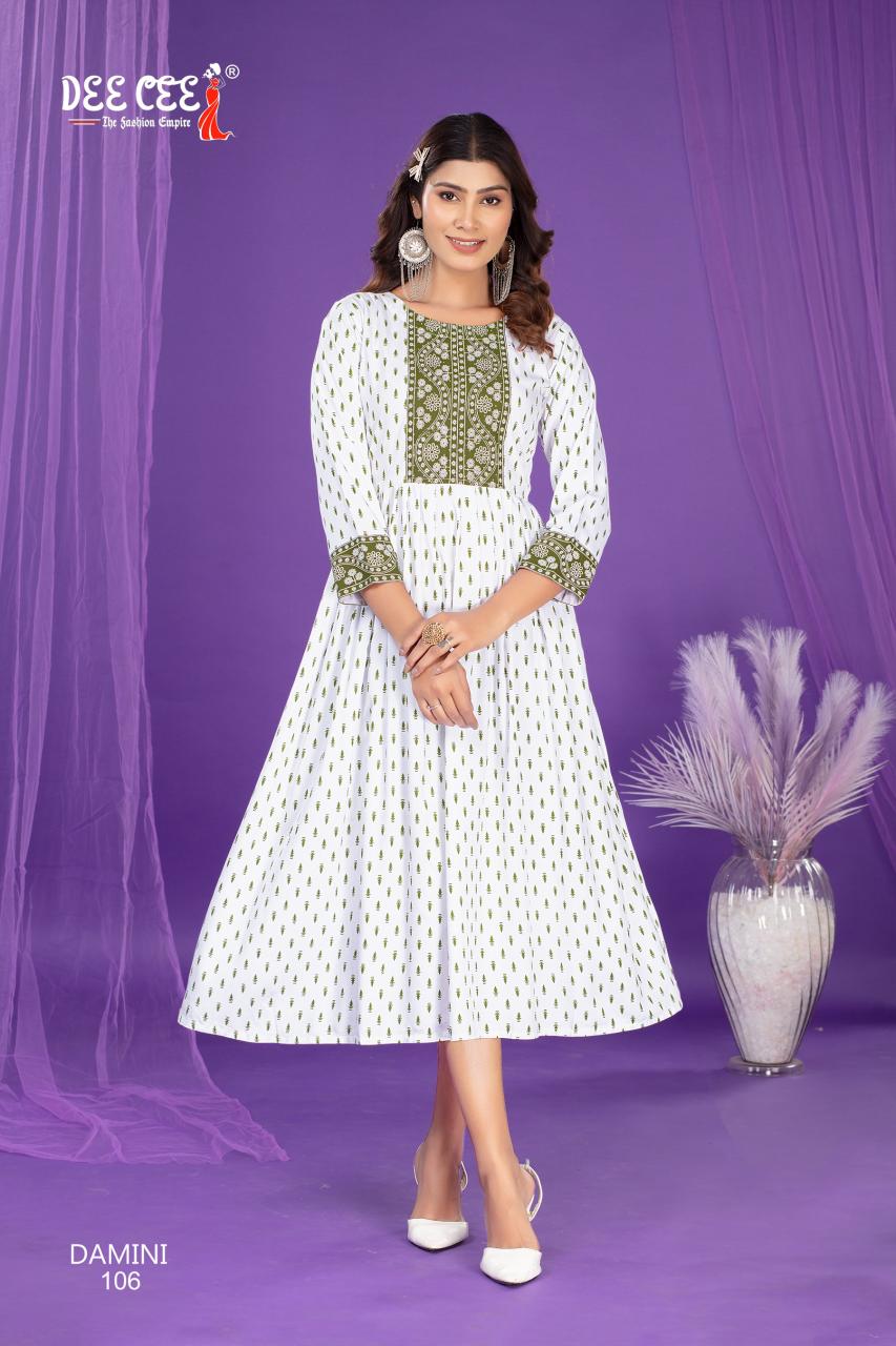 Deecee Damini Catalog Printed Rayon garmeto designer anarkali kurti catalogue online shopping