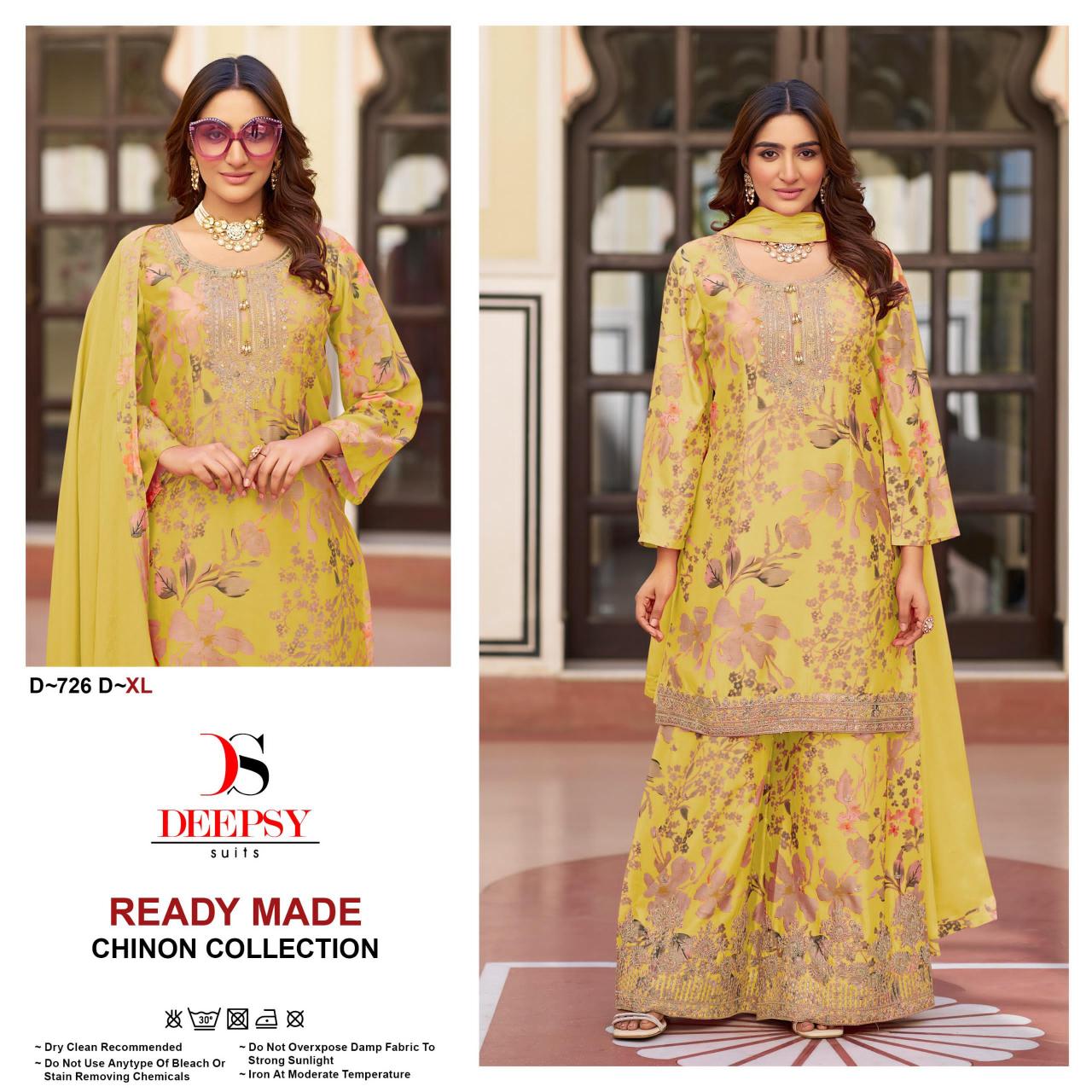 Deepsy 726 ABCD Catalog pakistani tilla work suits