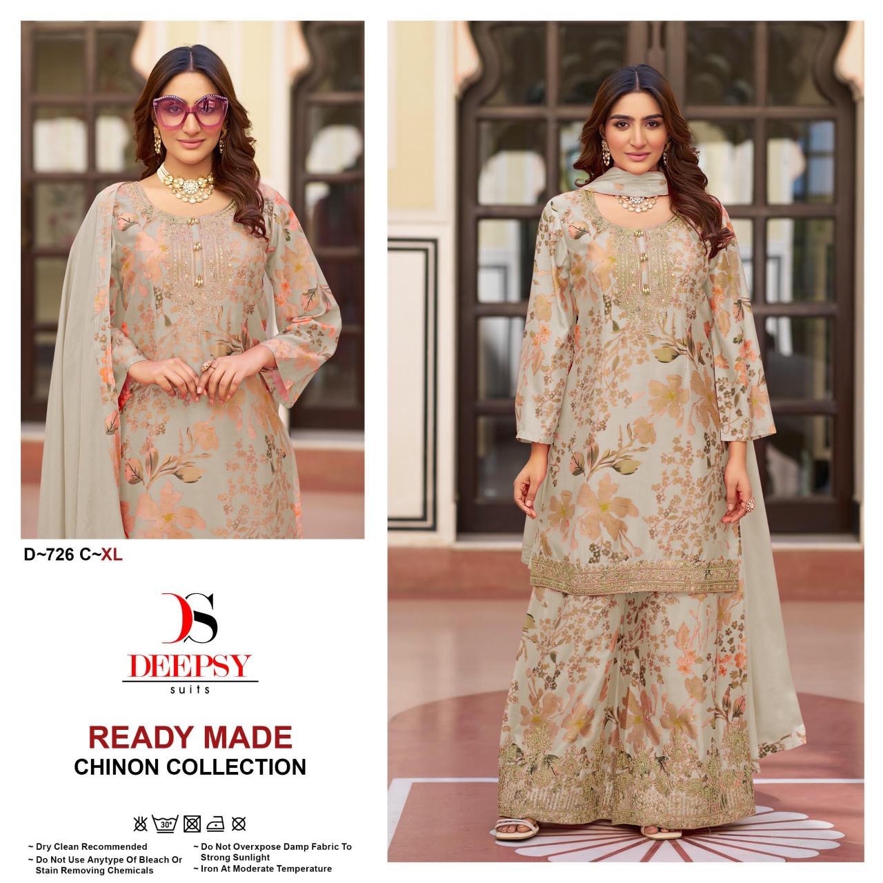 Deepsy 726 ABCD Catalog pakistani tilla work suits