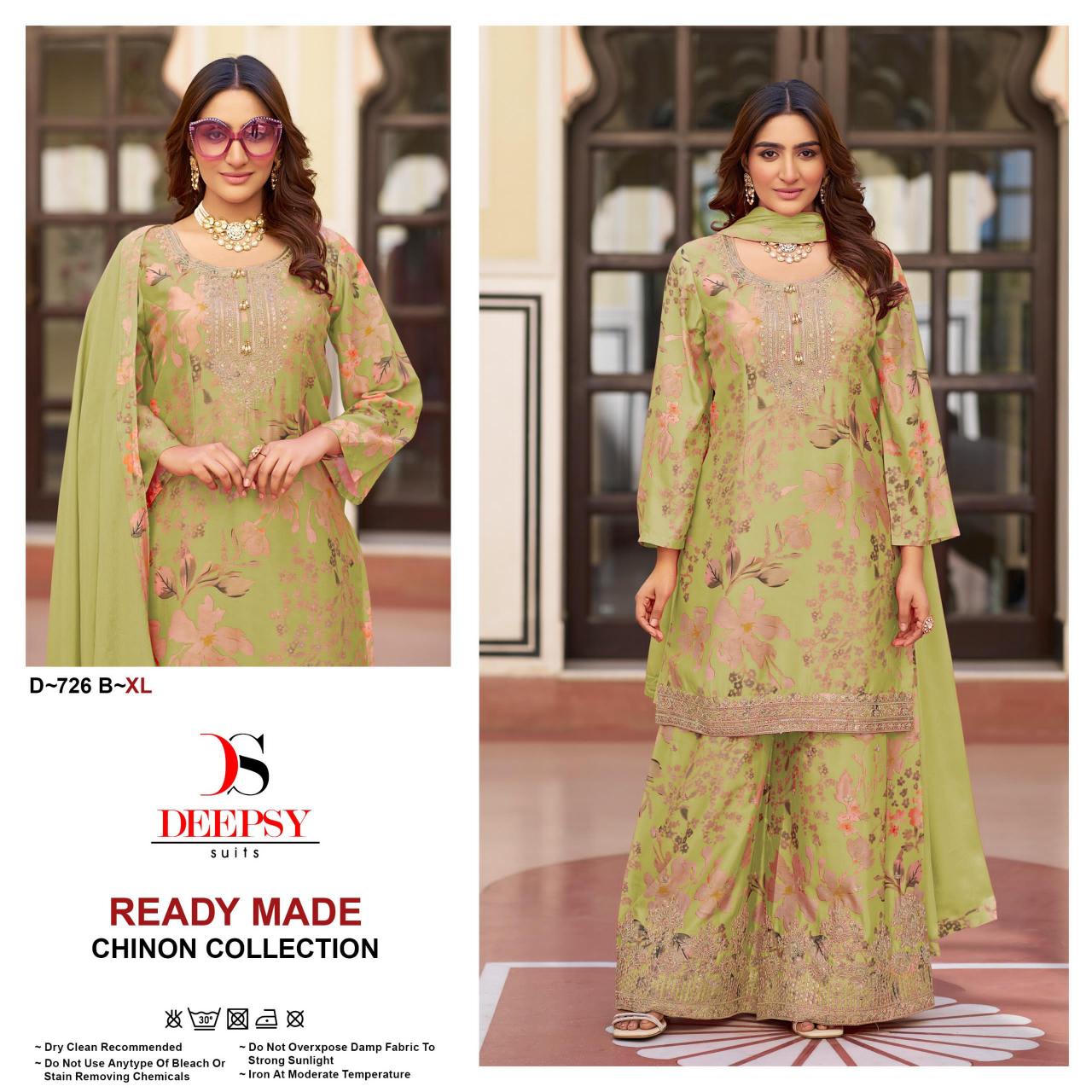 Deepsy 726 ABCD Catalog pakistani tilla work suits